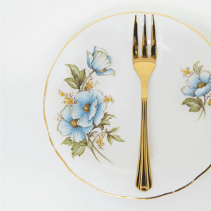Products: Rose Gold Cake Fork