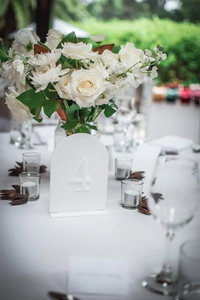 Table numbers – White
