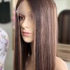 India 16’/Virgin Brown Balayage Human Hair Wig