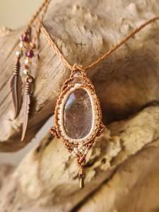 Mini Lotus Garden Quartz Wrapped in Caramel & Cream