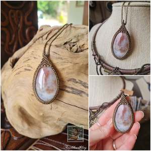 Crystal Jewelry: Jasper & Opal Wrapped in Khaki