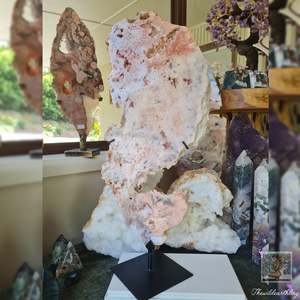 Pink Amethyst Slab on Stand 2.8kg