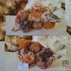 Pink, Orange, Red Amethyst Cluster 136g