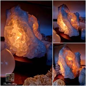 Amethyst Caves: Clear Quartz Lamp