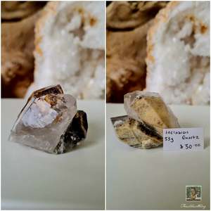 Amethyst Caves: Inclusion Quartz Cluster 33g