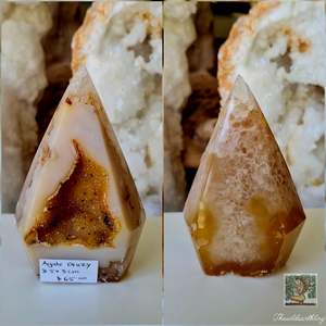 Crystal Points: Agate Druzy 169g