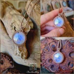 Moonstone Wrapped in Flaxseed