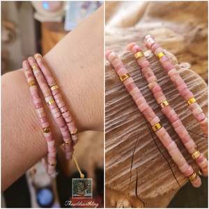 Pink Rhodonite Bracelet