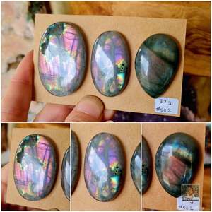 Purple Labradorite Cabochon Card #002