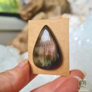 Waxed Polyester Cords 260mtr: Pink Labradorite