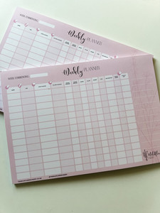 Weekly Baking Planner Wildflower Cakery