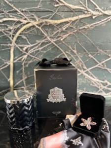 Côte Noire Herringbone Candle Scarf Set - Queen Of The Night