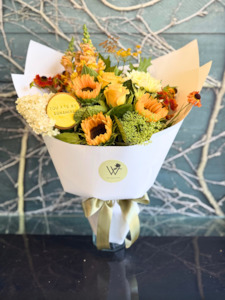 Valentines Day Flowers: Sun-Kissed Sunflower Bouquet