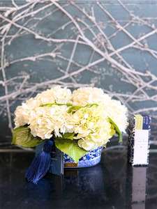 Côte Noire Chinoiserie Hydrangea - Ivory