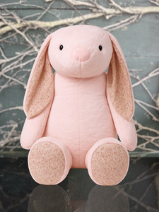 Giant Flopsy Floral Sweet Pink Bunny
