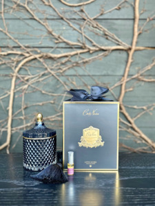 Gifts: Côte Noire Round Black Art Deco Candles