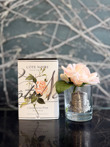 Côte Noire French Rose in Champagne Pink - Clear Glass