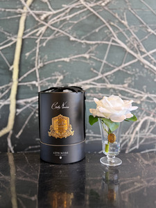 Cote Noire 1: Côte Noire - Charente Rose Ivory White in Black Hat Box