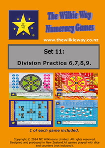 Set 11 Division Practice 6,7,8,9