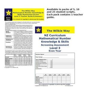 Products: Screen 3 (Y5&6) Assessment 10 Pack (Odd)