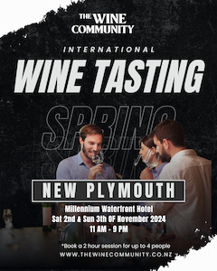 Event: Wine Tasting at New Plymouth Saturday 2nd Nov 2024
