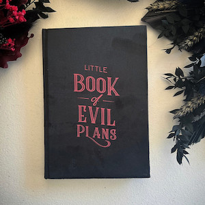 Products: Little Book of Evil Plans Lined Journal The Witchery NZ