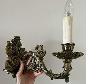 Ornate Brass Light / Candle Fitting The Witchery NZ