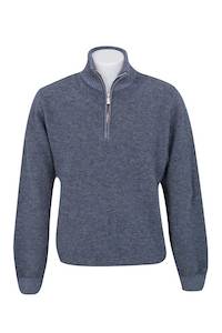 NE338 Textured 1/2 zip Sweater - The Woolshed