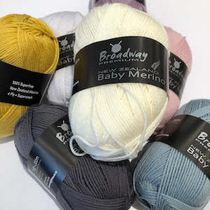 Weight: Broadway NZ Baby Merino 4 Ply