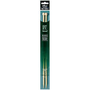 Knitting Needles: Clover Takumi Single Point Bamboo Needles - 33cm - Various Sizes