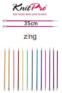 Knitting Needles: Knitpro - Zing Straight Needles - 35cm Length