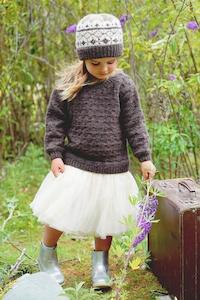 All Patterns: Lisa F Little Cupcakes LF37 Avery Sweater and Hat Knitting Pattern