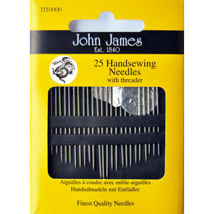John James - Hand Sewing Needles Assorted (with Threader)