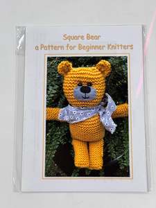 Patterns: Square Bear - Knitting Pattern for Beginners