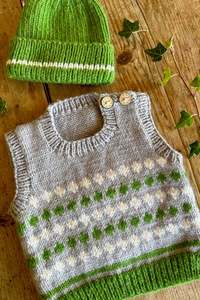 Baby Patterns: Lisa F Baby Cakes - BC118 - Cypress Vest and Hat