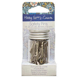 Hobby Gift Safety Pins in Jar