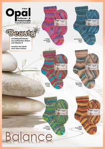 Wool For Knitting: Opal Beauty "Balance" - Sock Yarn