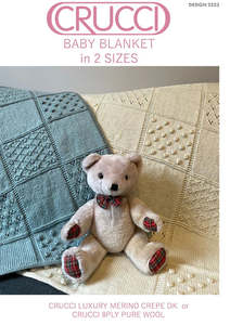 Baby Patterns: Crucci - 2223 - Baby Patchwork Blanket Pattern