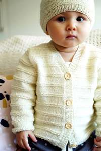 Baby Patterns: Baby Cakes - BC81 - Augusta Cardi and Hat Pattern