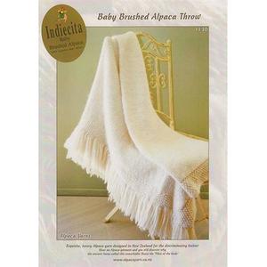 Alpaca Yarns: Alpaca Yarns - 1130 - Baby Brushed Alpaca Throw Pattern