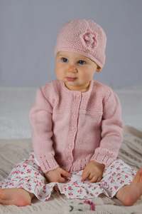 Frontpage: Baby Cakes - BC39 - Abigail Cardi and Hat Pattern