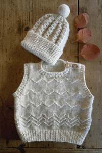 Patterns: Baby Cakes - BC114 - Peyton Vest and Hat