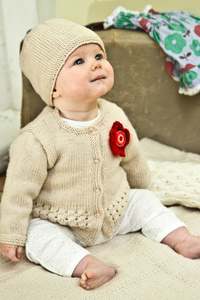 Baby Cakes Patterns: Baby Cakes - BC40 - Indiana Cardi and Hat Pattern
