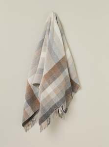 WOODALE NATURAL NZ WOOL THROW