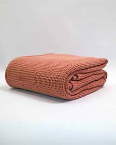 NEW BLISS STONEWASHED BLANKET - CARAMEL