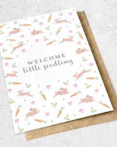 Greeting Card: WELCOME LITTLE SEEDLING - GREETING CARD
