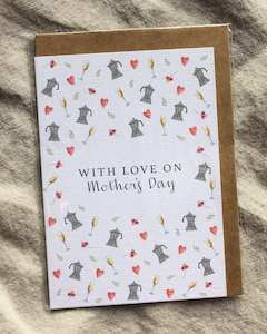 WITH LOVE ON MOTHER'S DAY - GREETING CARD