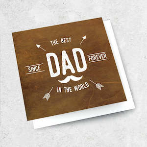 Greeting Card: THE BEST DAD IN THE WORLD - GIFT CARD
