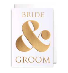 Greeting Card: BRIDE AND GROOM - GREETING CARD