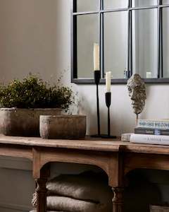 Dax Black Candleholder